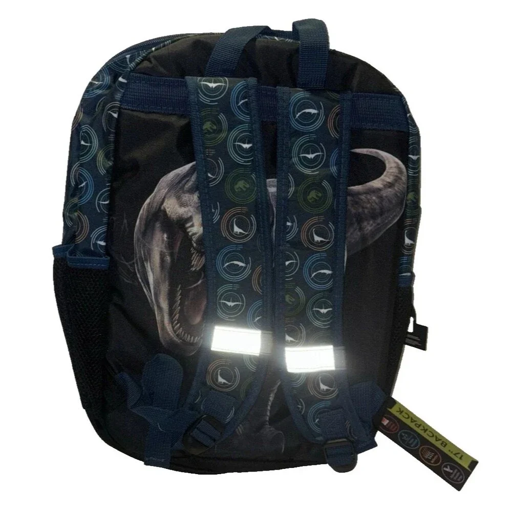 Universal Jurassic World Roar Some 17in TRex Graphic Backpack with 3D Cone Spike
